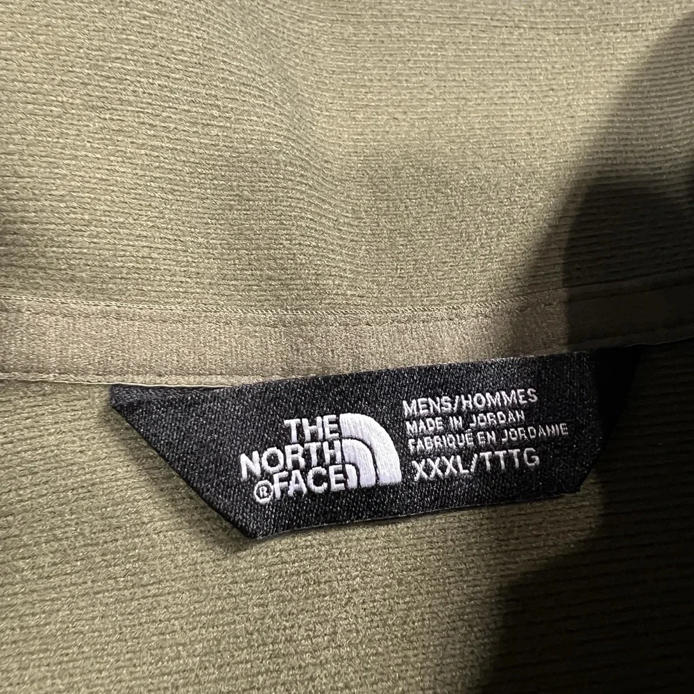 The North Face Shirt Mens 3XL Green‎ Tech 1/4 Zip Long Sleeve Pullover